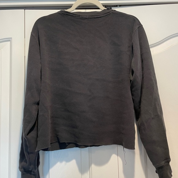 Pacsun raw hem cropped shirt - Picture 4 of 4